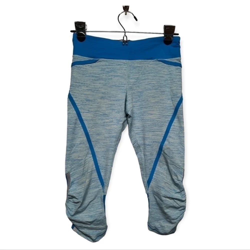 LULULEMON Crop Blue Leggings Women's Size 4